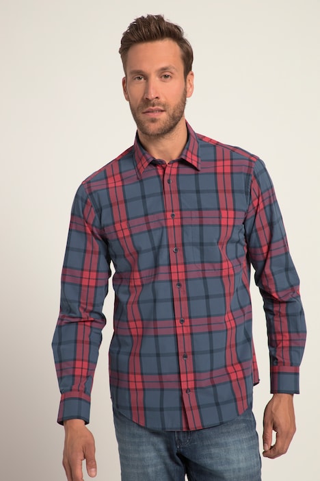 Karo-Hemd, Langarm, Kentkragen, Modern Fit, bis 8 XL