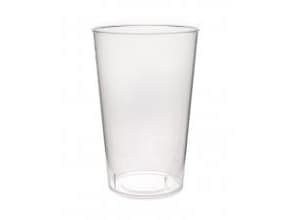 Plastglas Verive flergangs 50cl Ø90mm PP klar,150 stk/krt