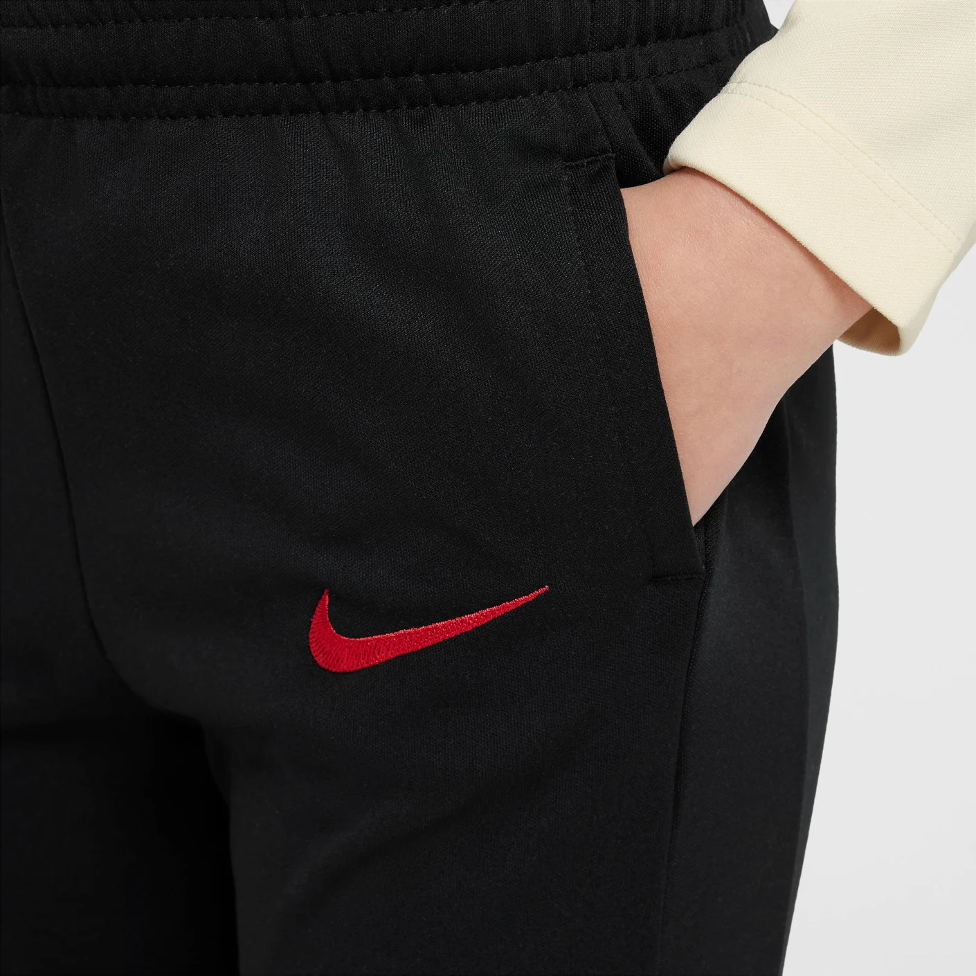 Nike Liverpool Academy Pro Trainingspak 1/4-Zip 2024-2025 Kleuters Gebroken Wit Zwart Rood