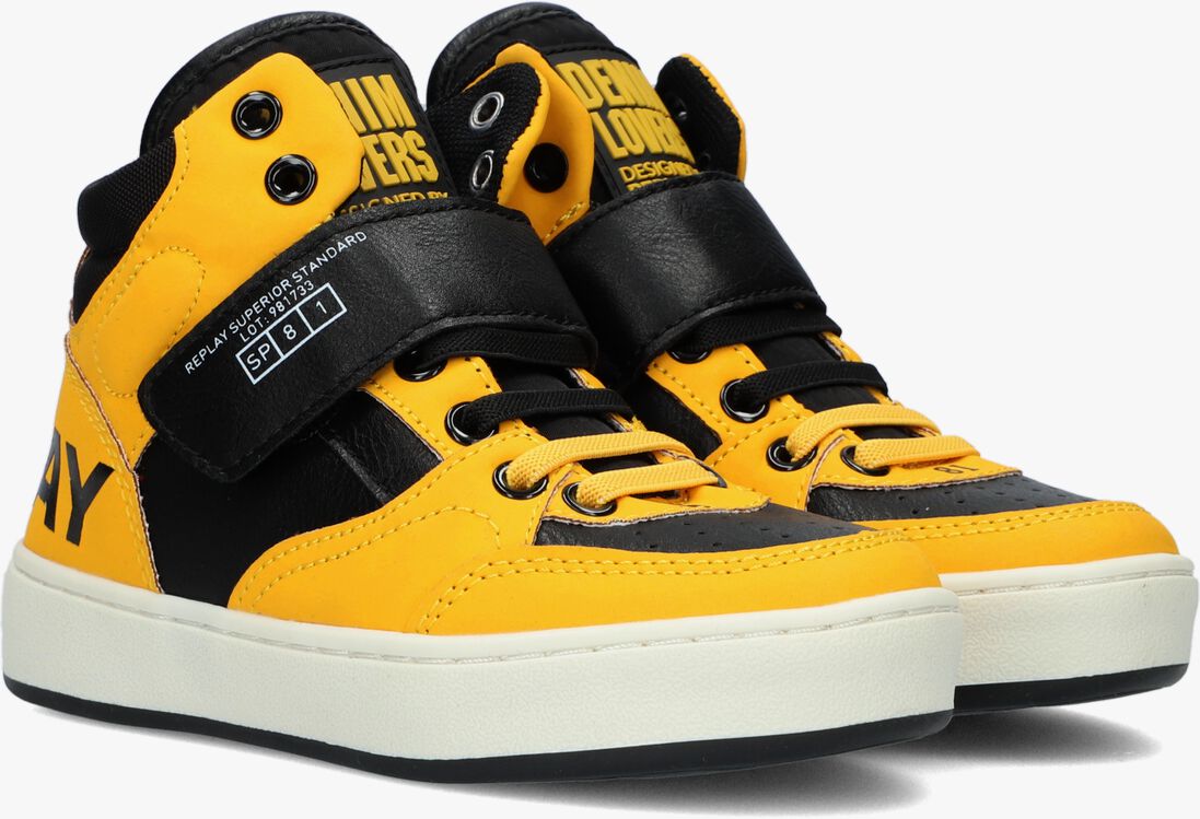 REPLAY gele replay hoge sneaker cobra