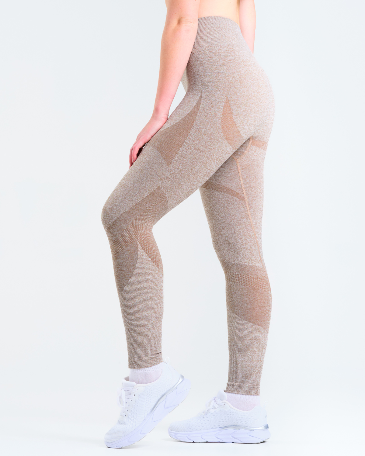 LEVITY Solar Seamless Tights Mole Brown Marl