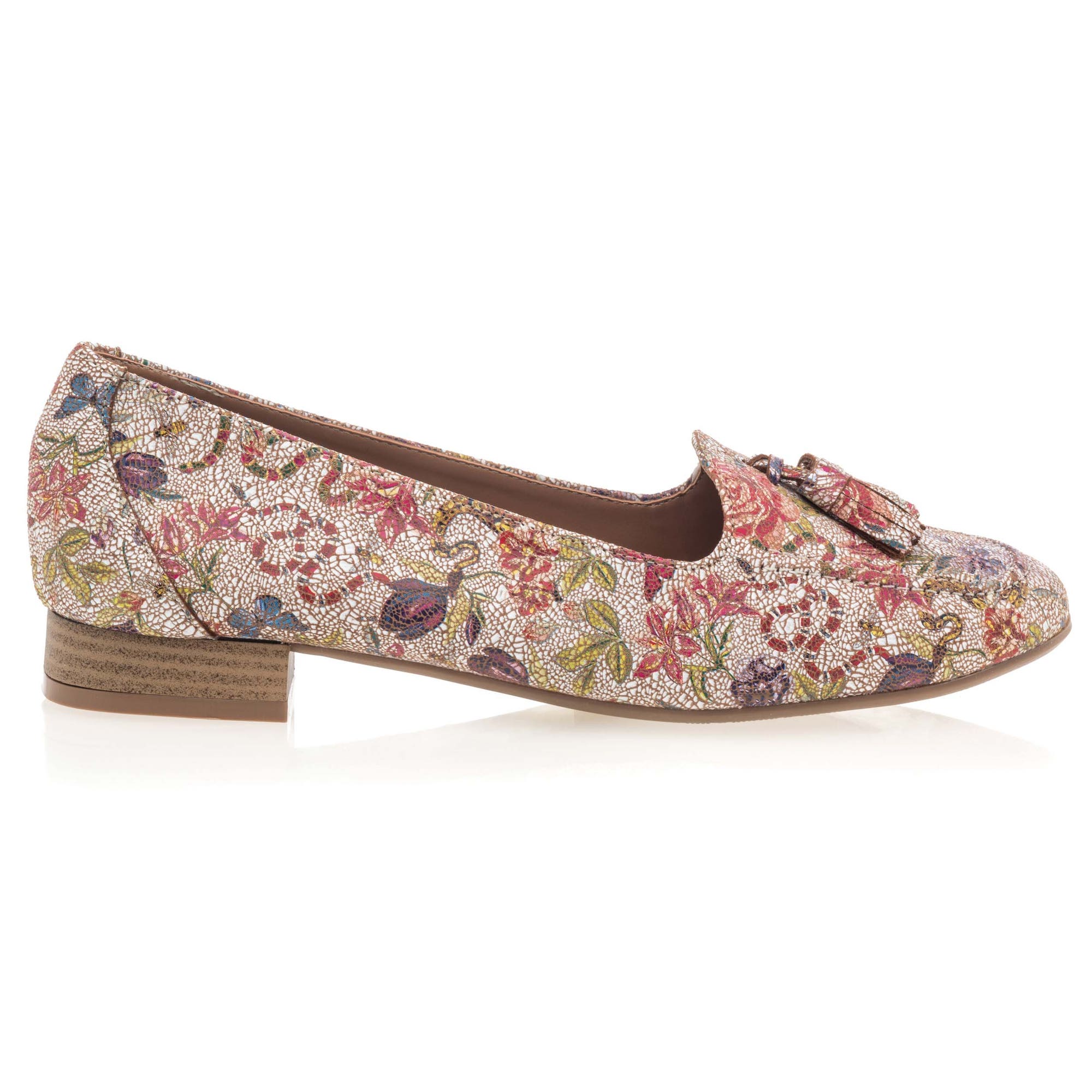 Mocassins Femme en cuir multicolore