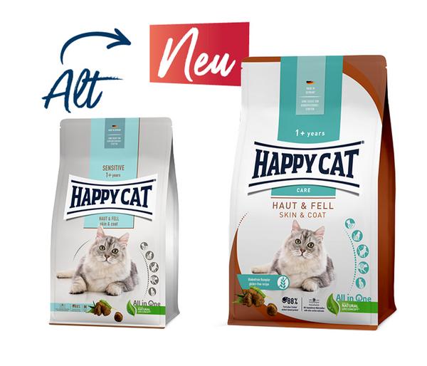 Happy Cat Trockenfutter für Katzen Care Haut