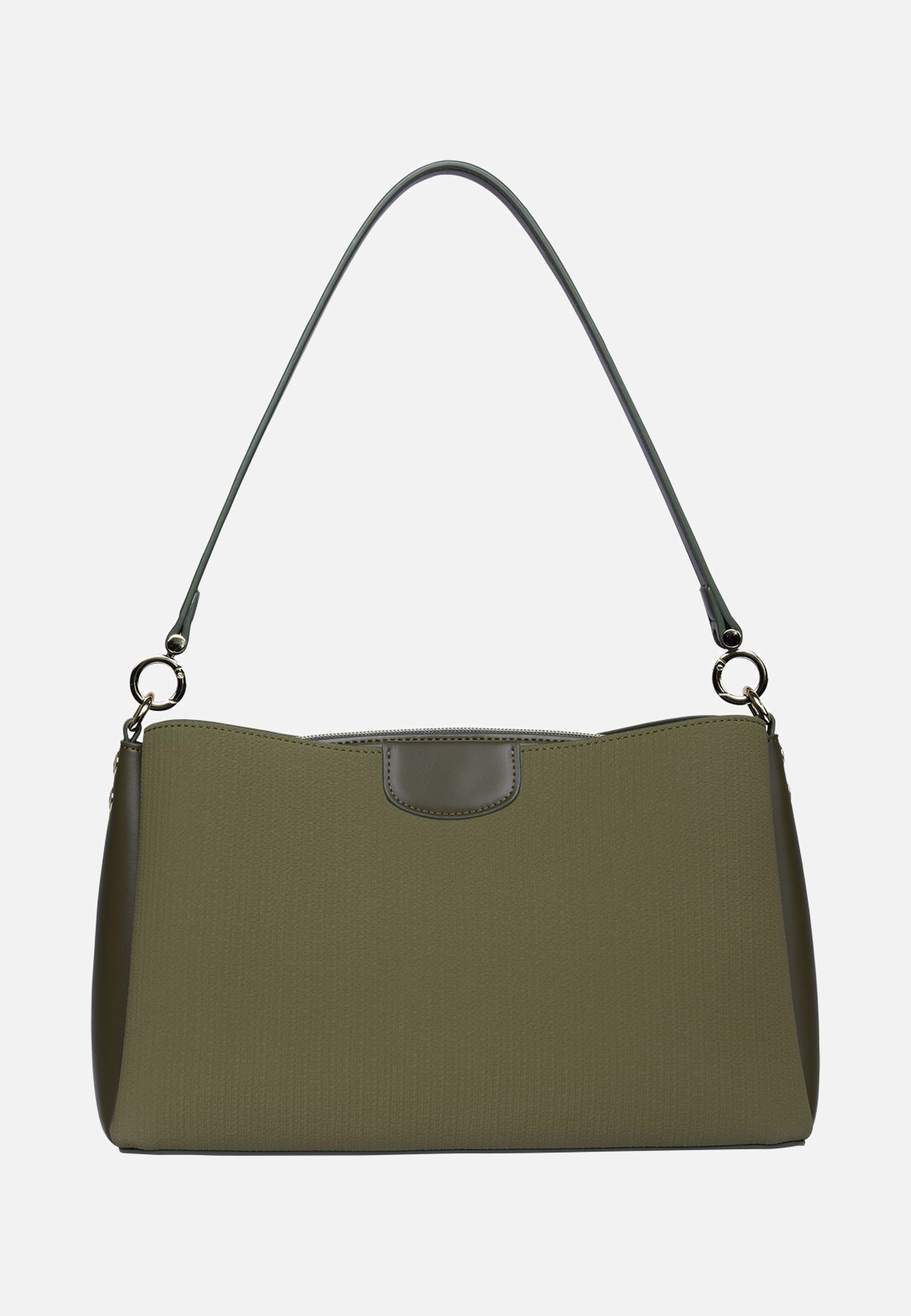 Leah Shoulder Bag M Olive - Umhängetasche
