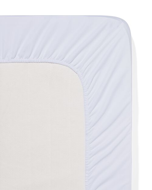 drap-housse satin 90x220 blanc
