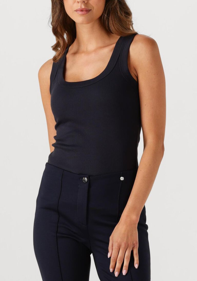 donkerblauwe marc cain essentials top +e 61.25 j50