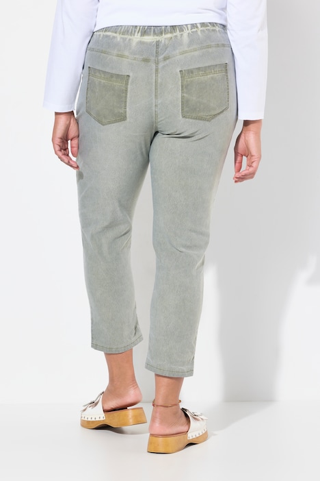 Hose, Joggpants, Crinkle, Pailletten,Elastikbund