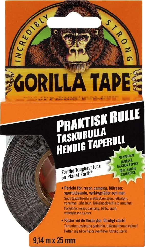 Gorilla Tape Handy Roll Black