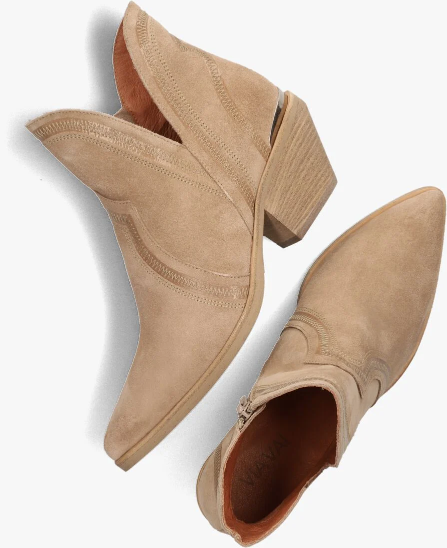 VIA VAI beige via vai cowboylaarzen jil split