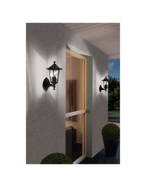 Eglo Wandlamp Laterna Opwaarts - Buitenverlichting - Zwart