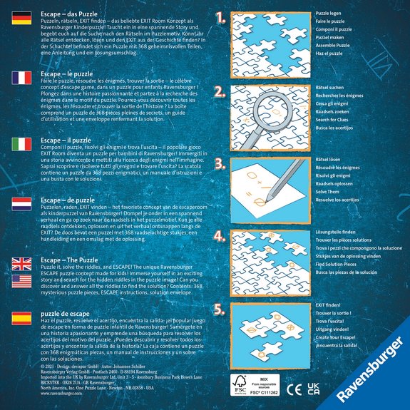 Escape Puzzle Kids Ravensburger 368 pièces - Pirates