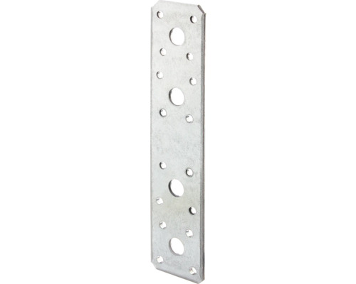 Vlakke connector 180 x 40 mm, sendzimir verzinkt, 1 stuk