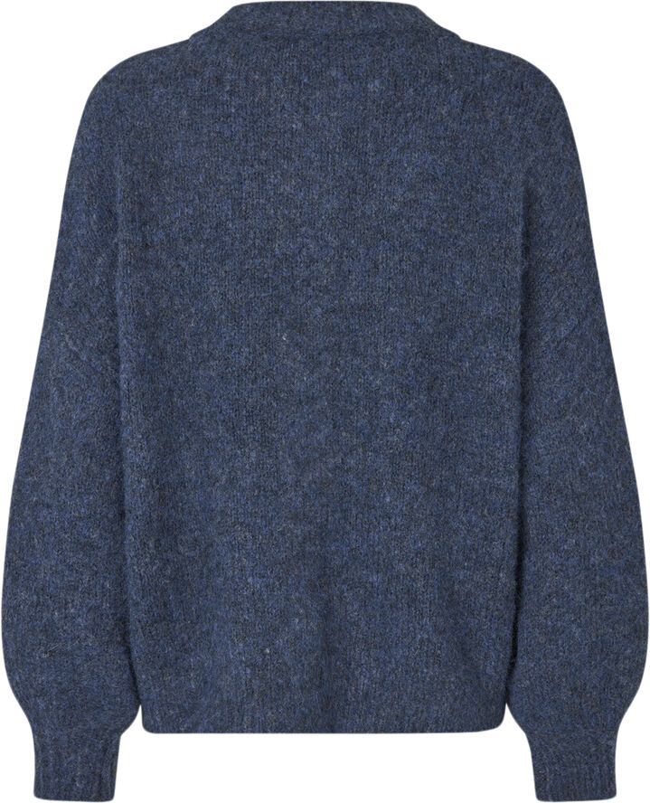 A-VIEW Patrisia solid knit cardigan Navy