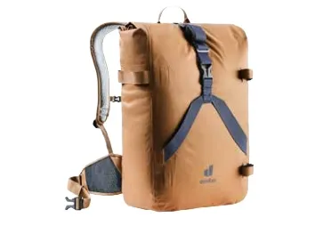 Deuter Amager 25 5, Top, Rygpolstring, Hoftebælte, Cykling, Sort, Brun, Polyamid, Termoplastisk polyurethan (TPU), 420 D