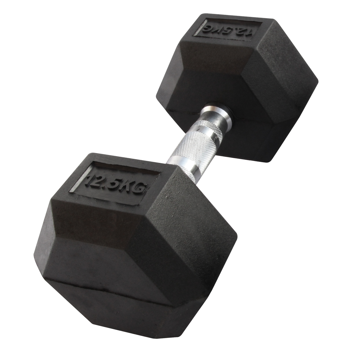 Halter hexagonal de borracha Gladiatorfit de 12,50 kg