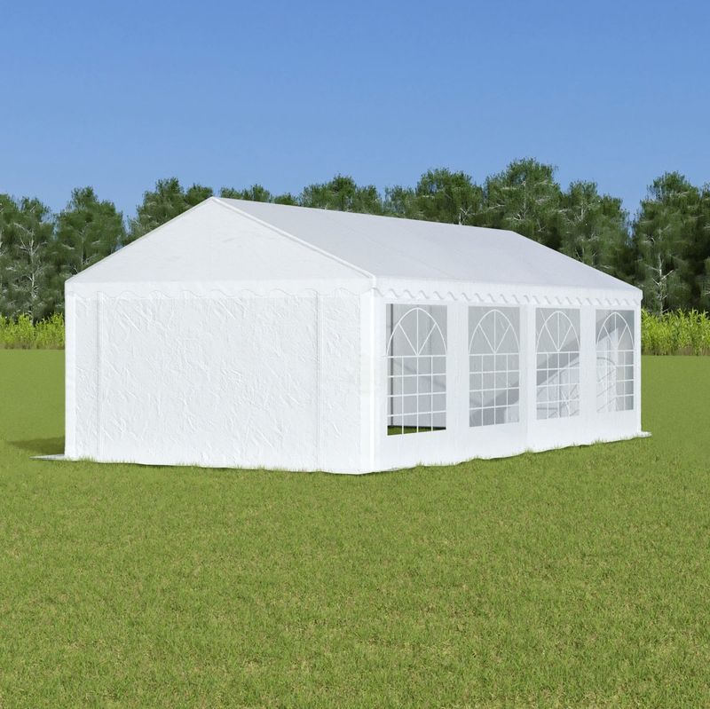 Partytent 4x8 PE - Partytent - 4 meter breed en 8 meter lang - Geschikt voor 32-50 personen