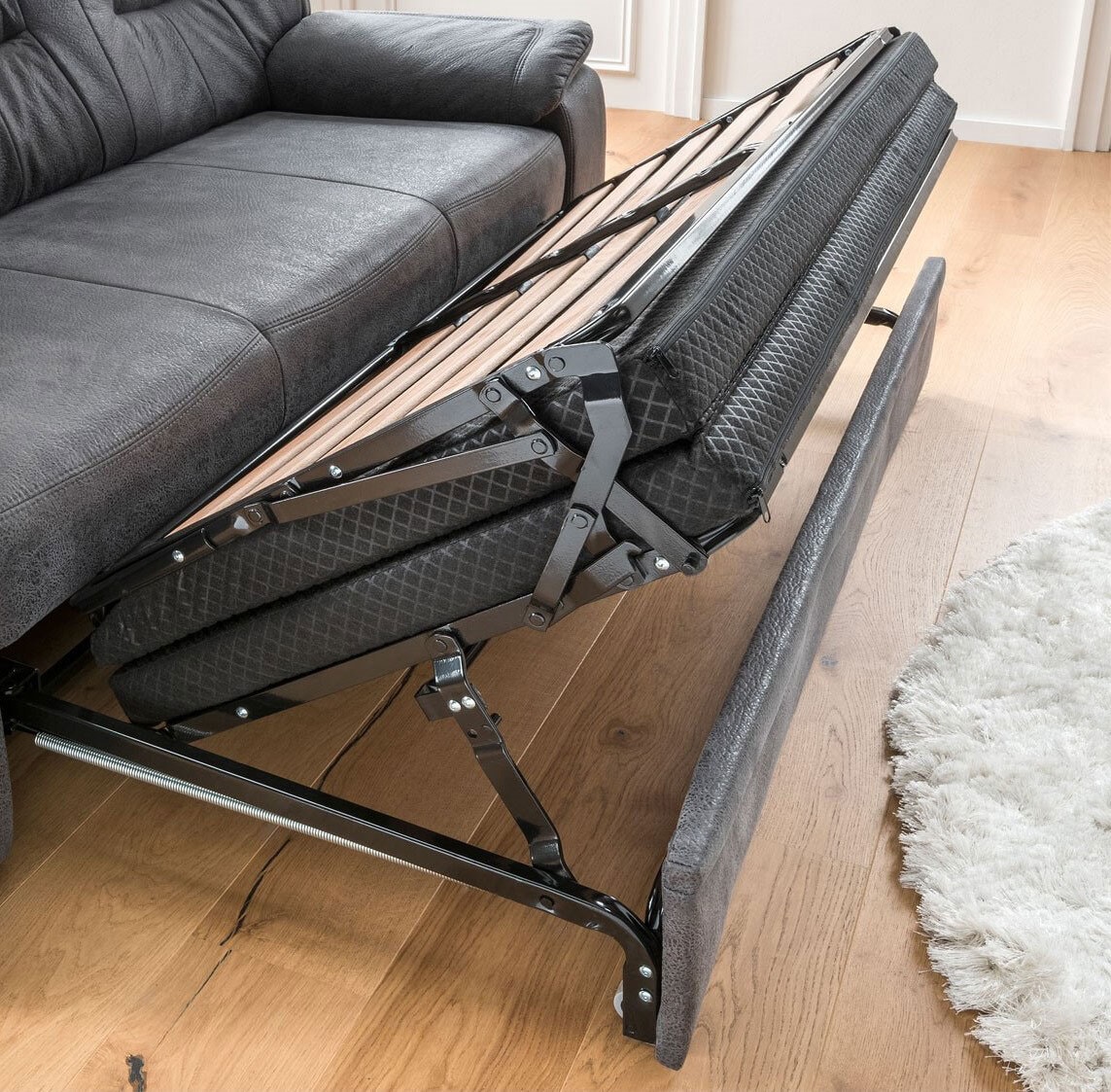 3-Sitzer Schlafsofa Grande Anthrazit 205x105x99