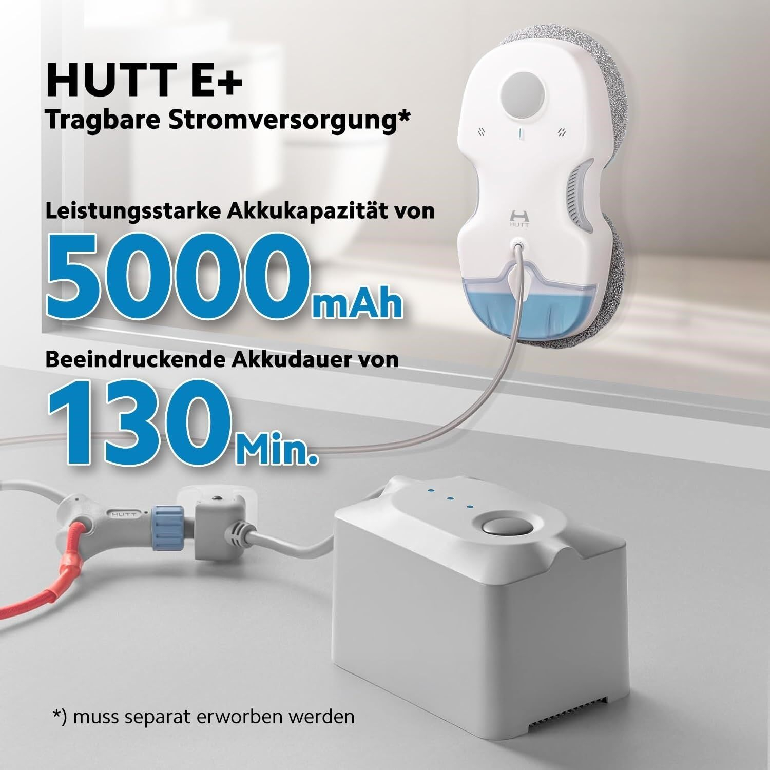 C7 Elektrischer Fenster Putz Roboter Automatischer Scheiben Glas Reiniger - Weiss
