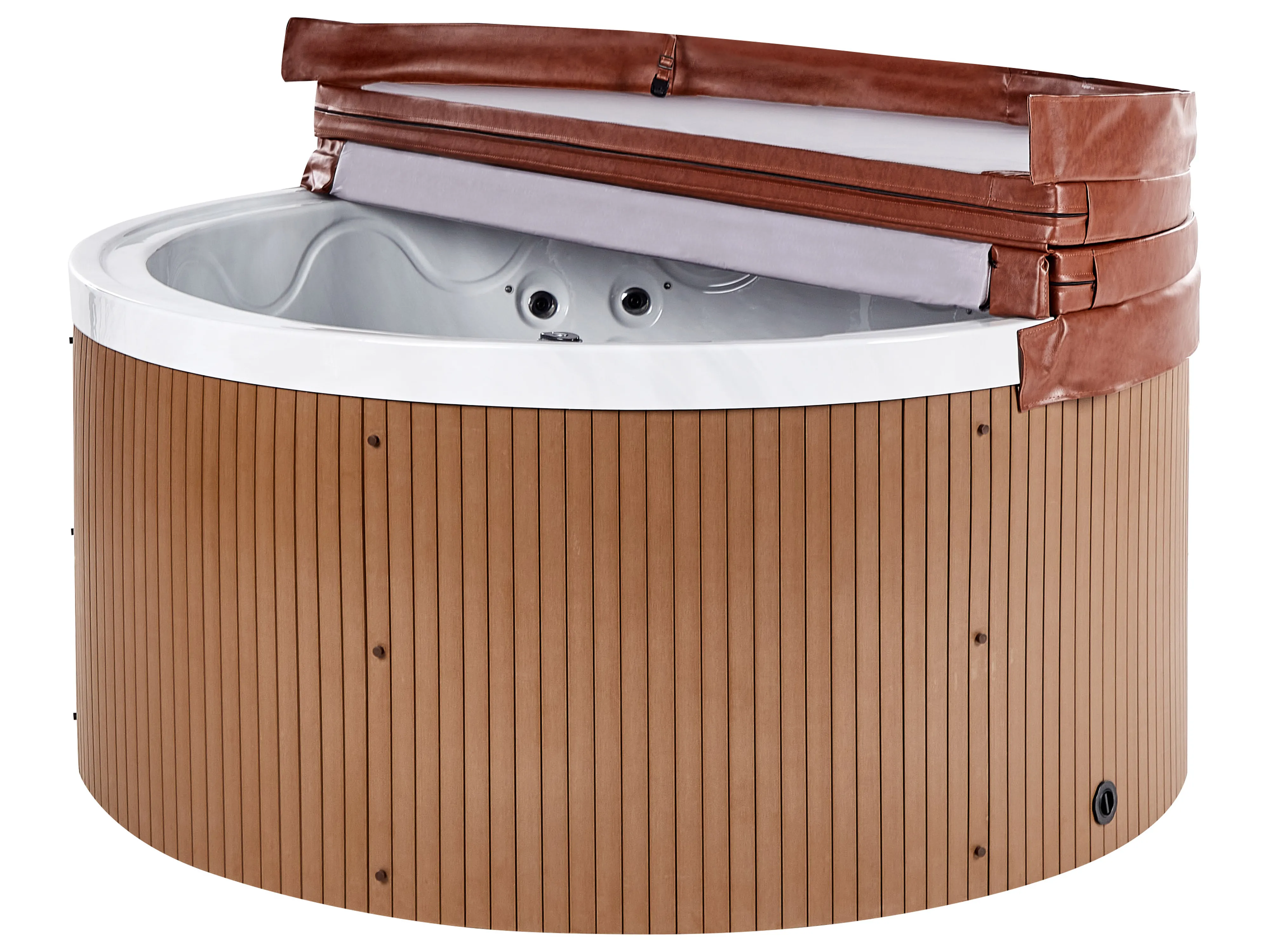 Buiten hottub met LED MARFIL Wit