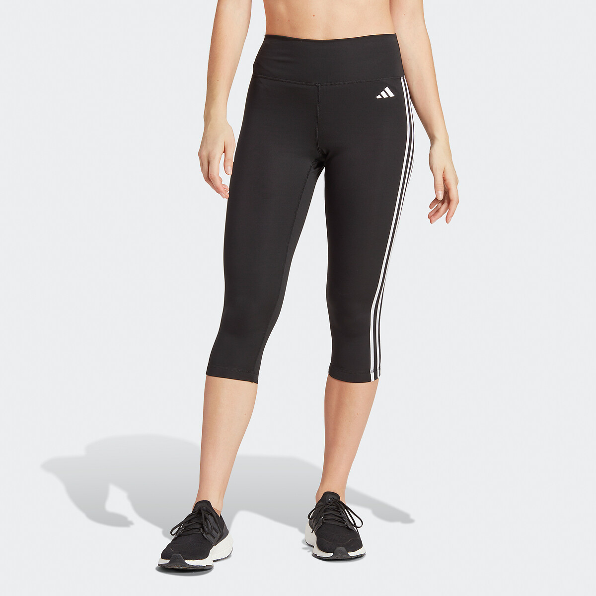 Leggings adidas Performance 3/4 cintura alta Essentials 3 Listras