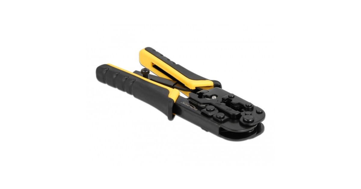 DeLOCKUniversal Crimpingtool with wire stripper 90505 krimptang  (Zwart)