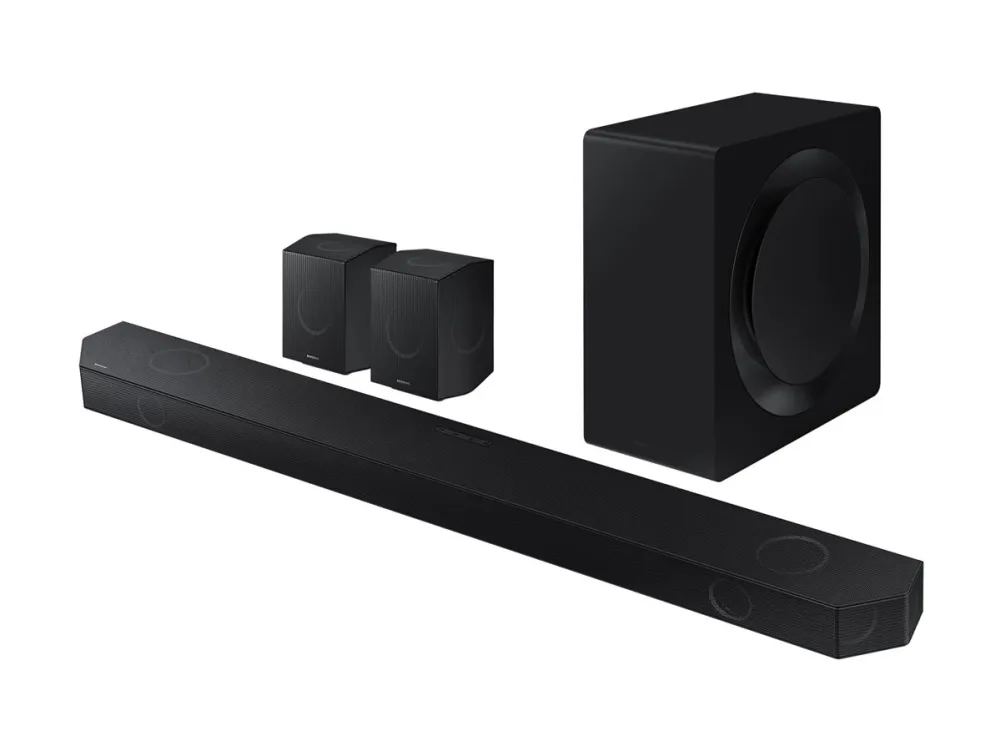 Samsung HW-Q990D - Q-Series - lydbarsystem - til hjemmebiograf - 11.1.4-kanal - trådløs - Bluetooth, Wi-Fi - App-kontrolleret - 656 Watt (Total) - grafitsort