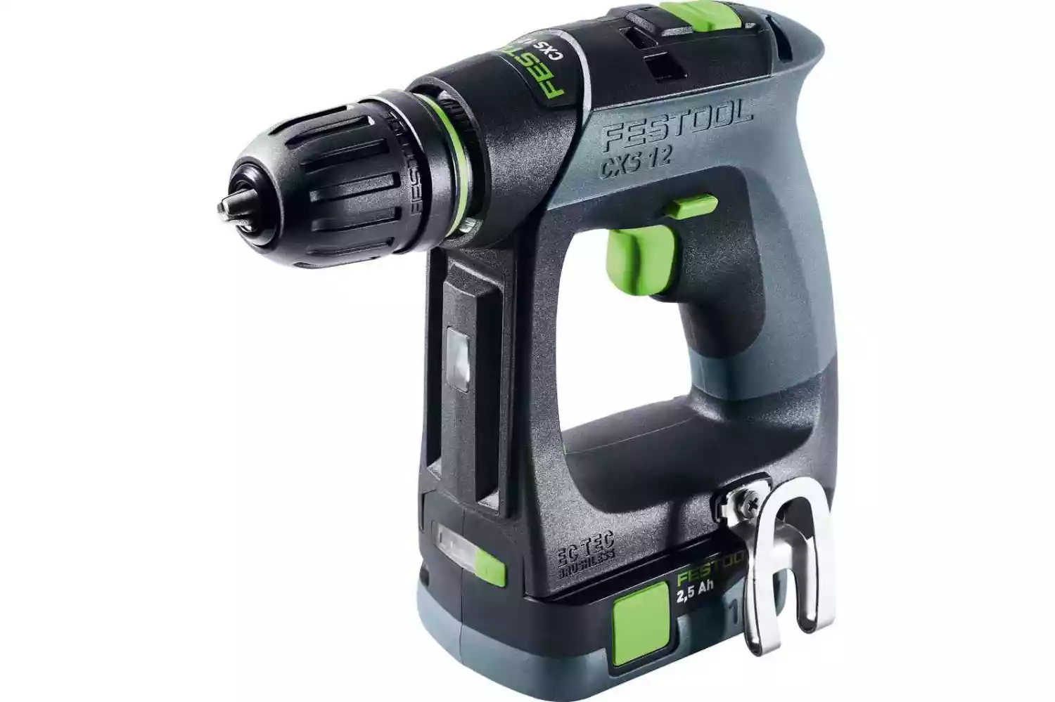 Festool CXS 12 2,5-Set 12V Li-ion Accu-schroefboormachine set (2x 2.5Ah accu) in Systainer
