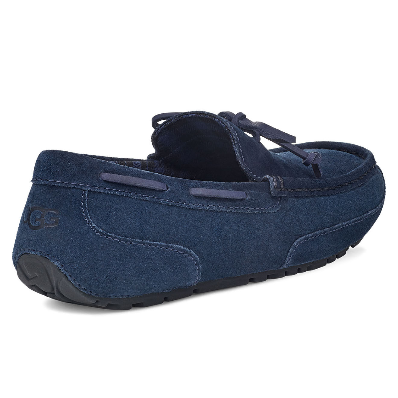 Ugg Mocasins chester en Velours de Cuir Chester Plaid marine