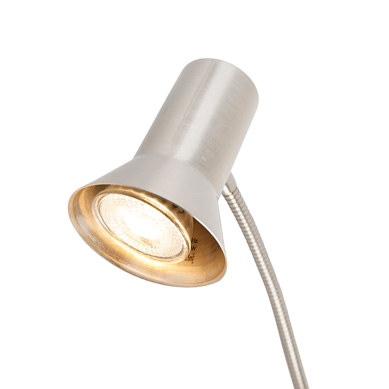 Stalen wandlamp met flexibele arm - Karin Flex