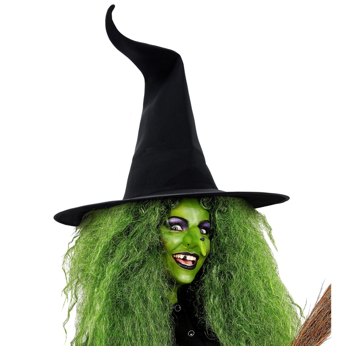 Halloween Heksenhoed Zwart Gekreukeld