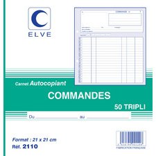Manifold Elve Autocopiant 21 x 21 cm - 50 pages - 3 exemplaires