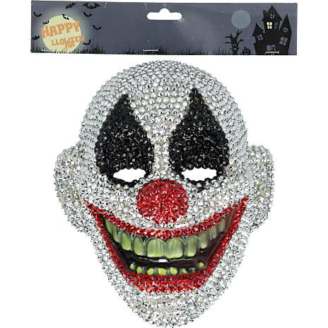 Halloween masker m. rhinsten - flere varianter - assorteret