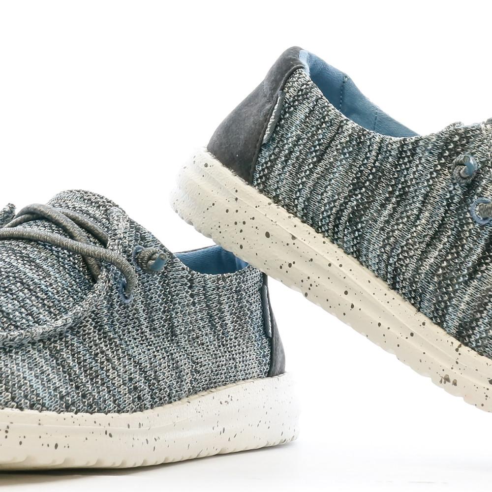 Hey Dude Chaussures Bleu Chiné Femme Hey Dude Wendy