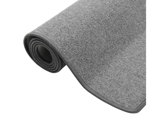 Prolenta Premium - Tapis de couloir Gris foncé 80x300 cm