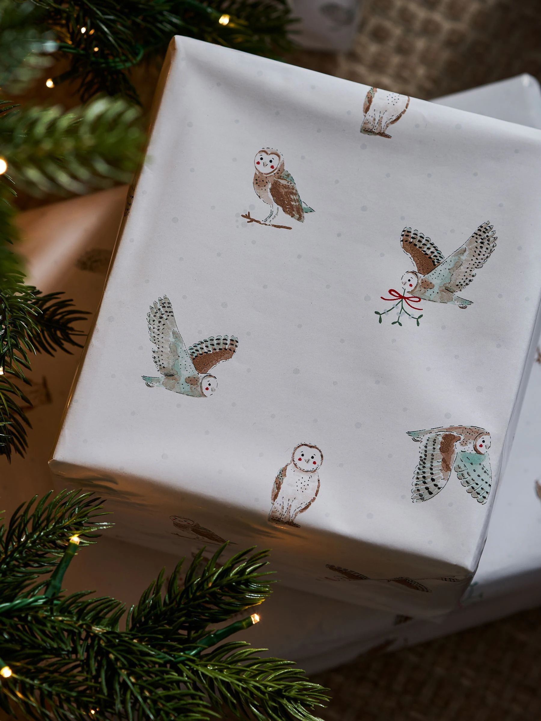 Sophie Allport Snowy Owls Roll Wrap