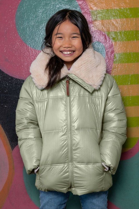 Like Flo - Korte Winterjas - Zwart - Polyester - Met Capuchon