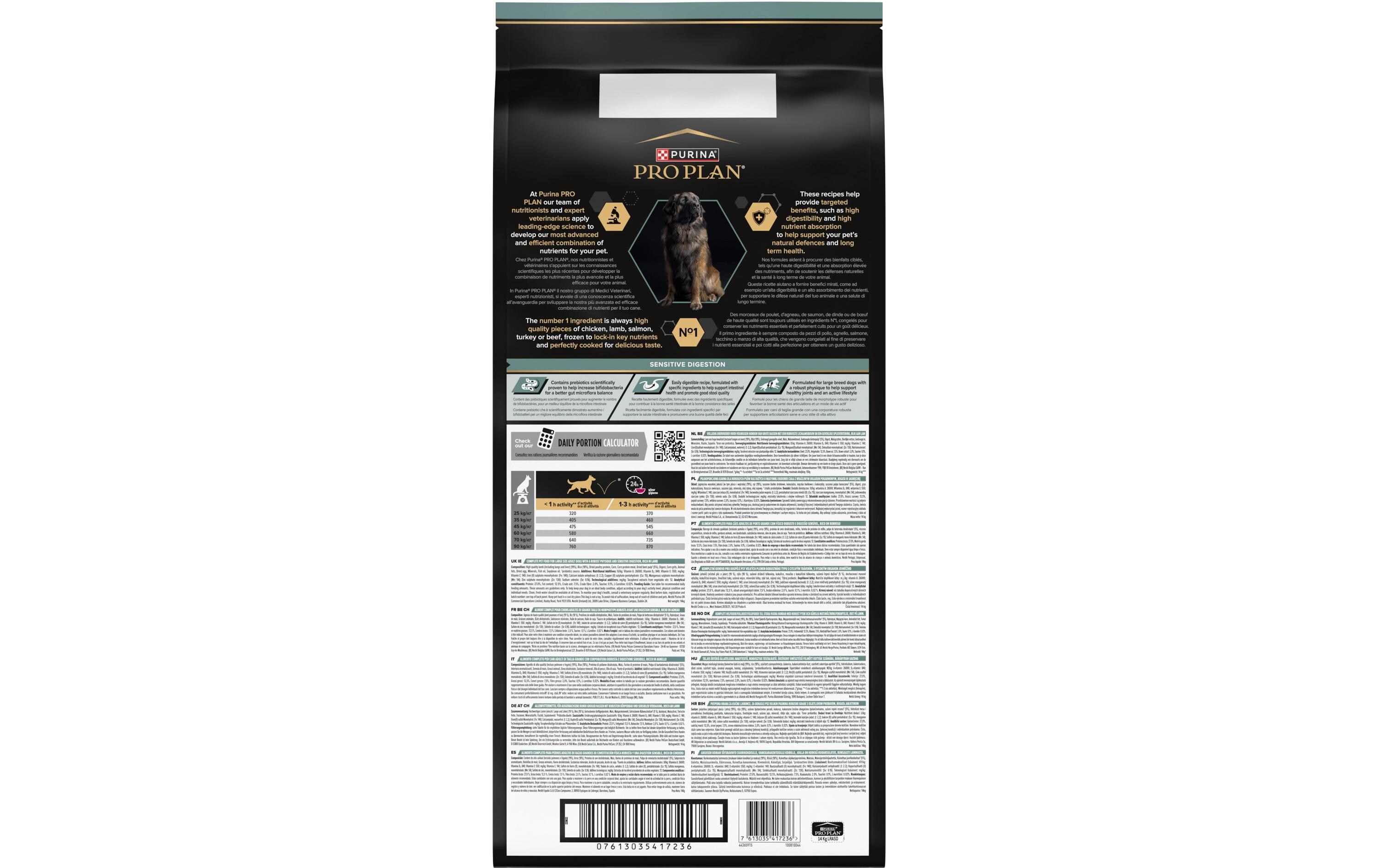 Trockenfutter L Robust Adult Sensitive Digestion Lamm, 14 kgAlleinfutter mit grosse Hunde