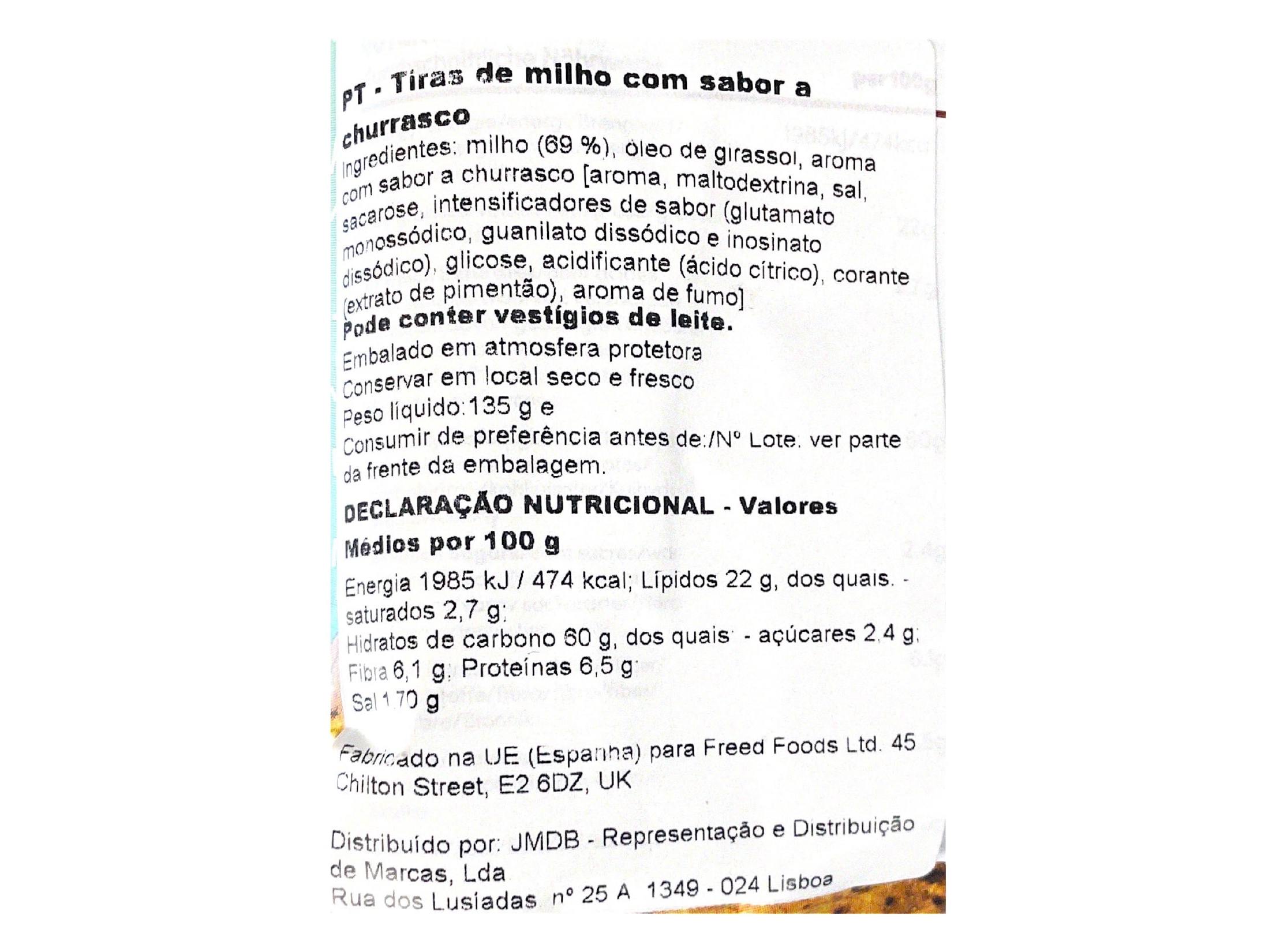 TORTILHAS MISTER FREED BARBECUE 135G
