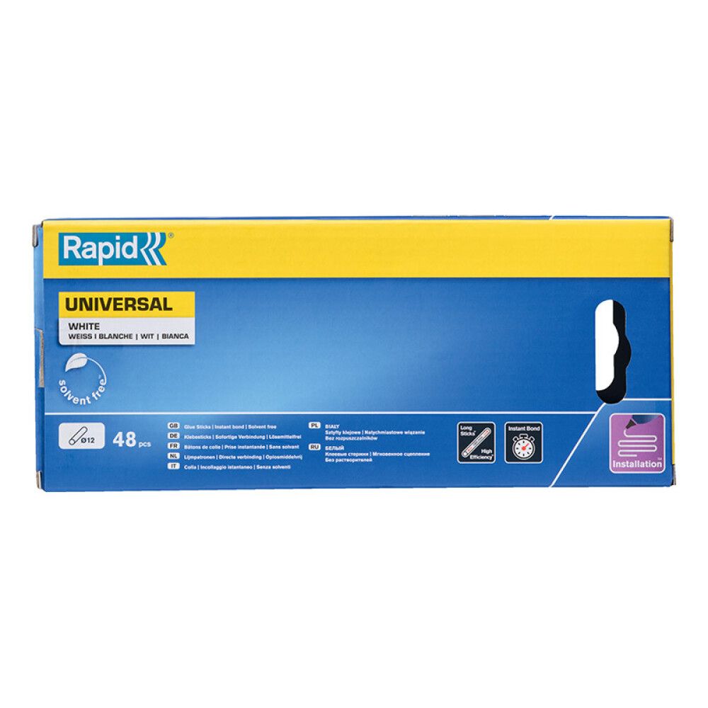 LIMPATRONER RAPID 12MM UNIVERSAL HVIT 48-PACK