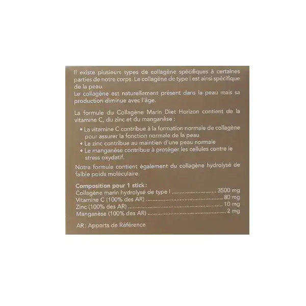 Diet Horizon Colágeno Marinho Fórmula 3 Ingredientes Ativos 15 sachês