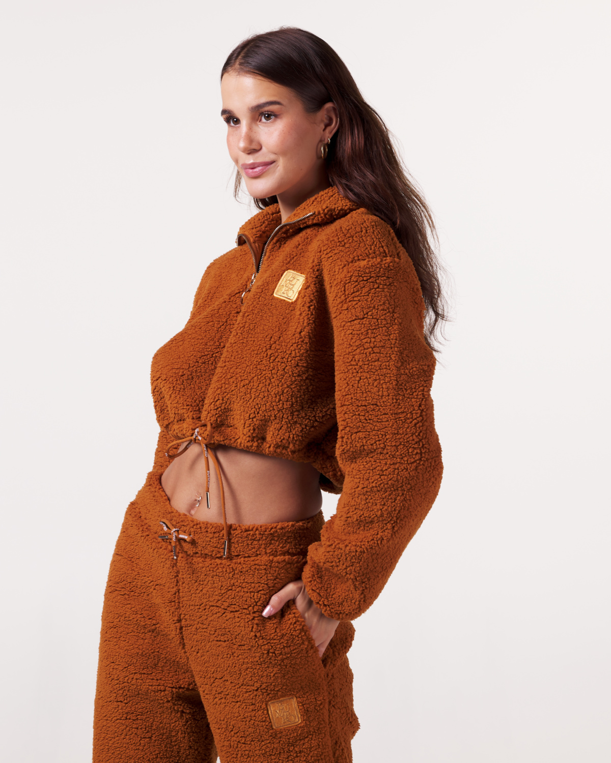 Bumpro Soft Teddy 1\2 Zip Pecan