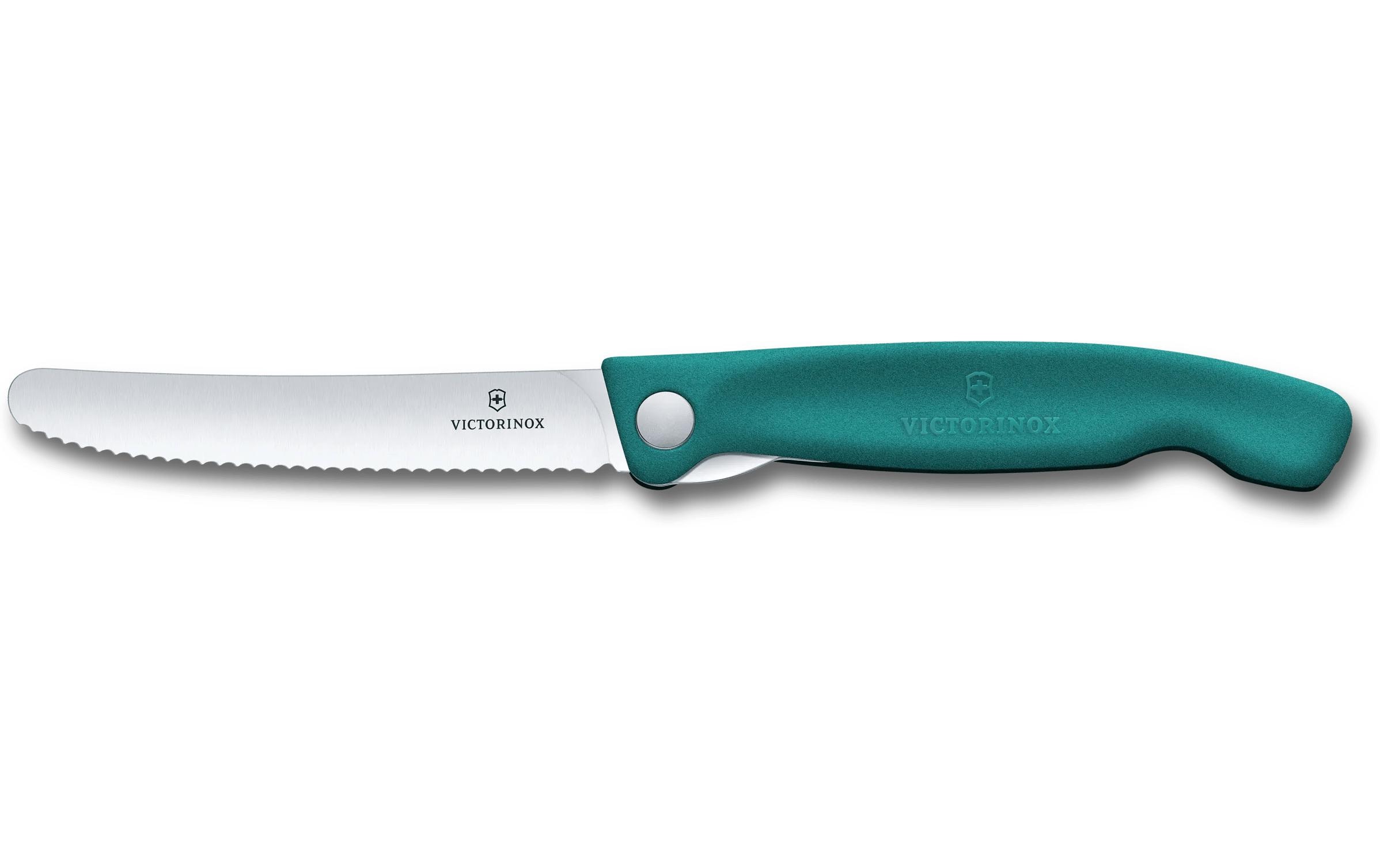 Picknickmesser Swiss Classic, 11 cm, GrünLeichtes, faltbares Gemüsemesser