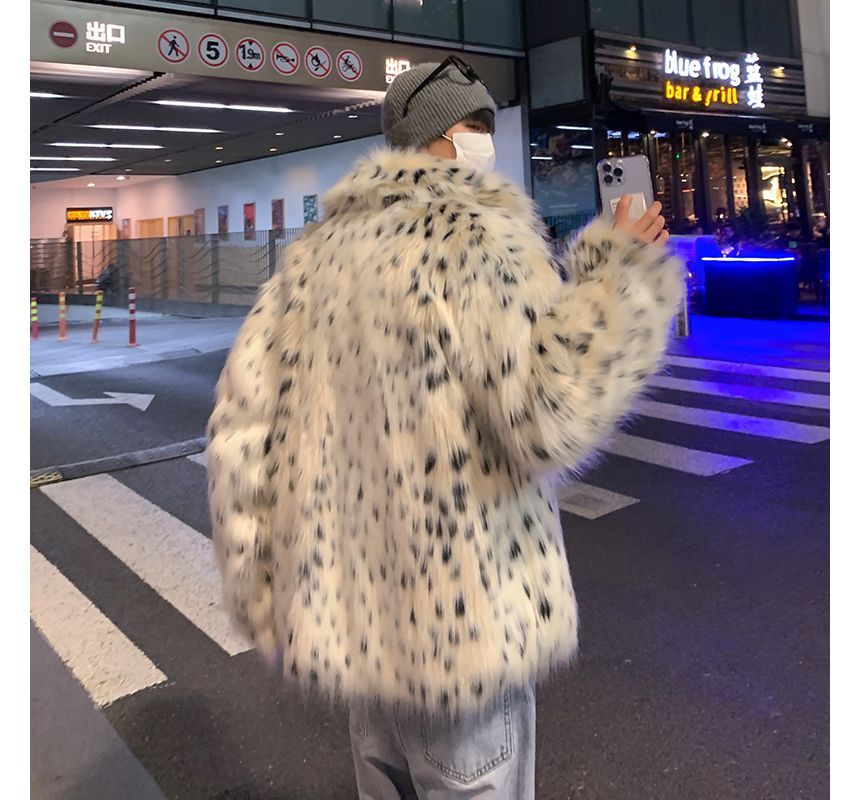 Freehop - Fluffy jack met luipaardprint