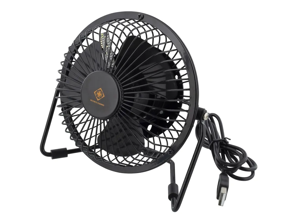 DELTACO GAM-054 - Køleventilator - på bord - USB - sort