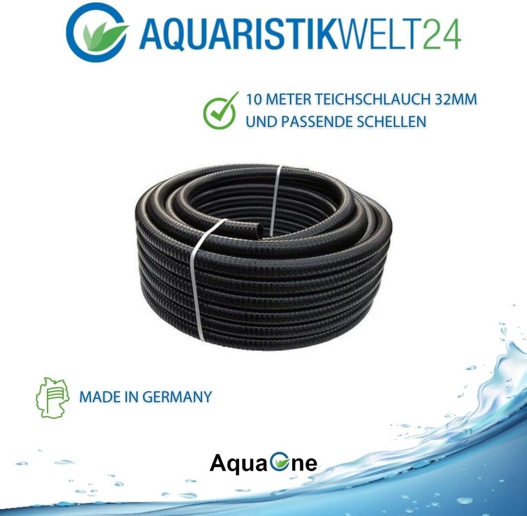 AquaOne Teichfilter Set mit Teichpumpe I Filteranlage CPF-50000 für einen Teich bis 80.000 Liter I Komplettset mit UV Lampe regelbare Eco Pumpe 37-180 Watt Skimmer Teichschlauch Nr.56