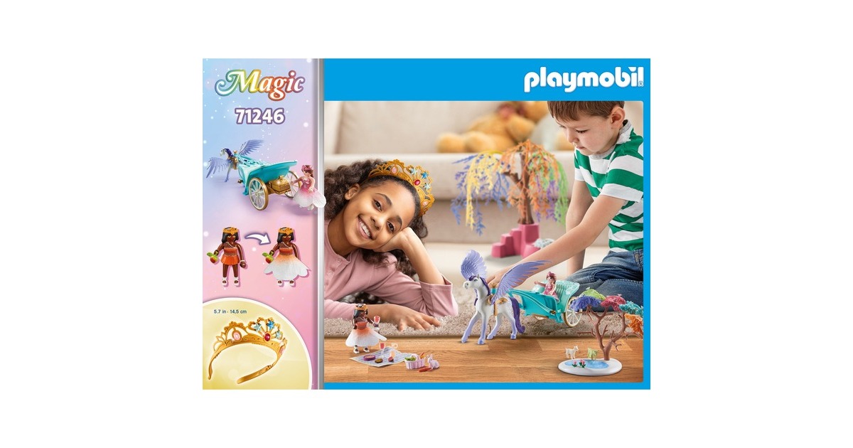 PLAYMOBILMagic - Picknick met Pegasuskoets Constructiespeelgoed  (71246)