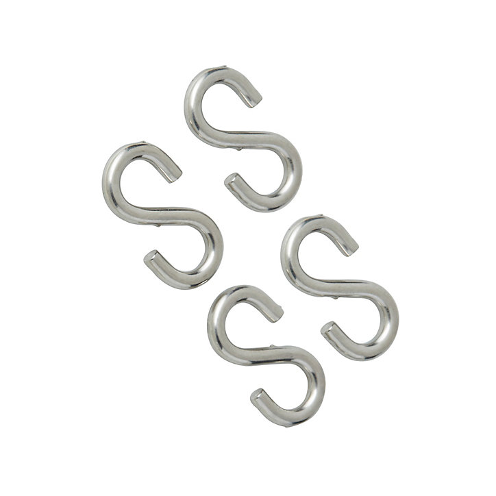 Lot de 4 esses en inox 25 mm