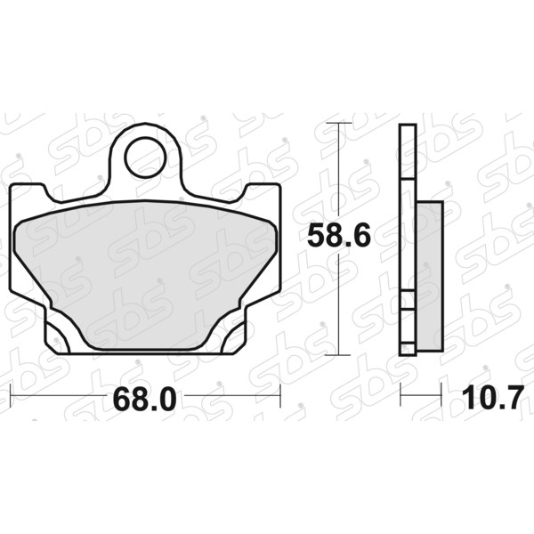 SBS - Plaquettes de frein 550 HF