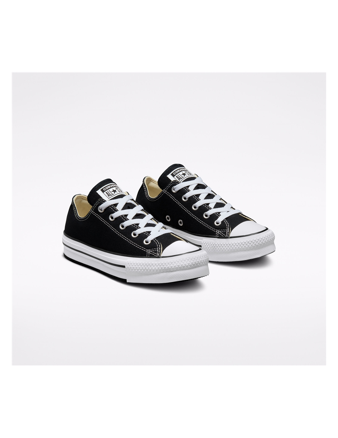 converse sneakers compensées femme eva lift ox femme noir