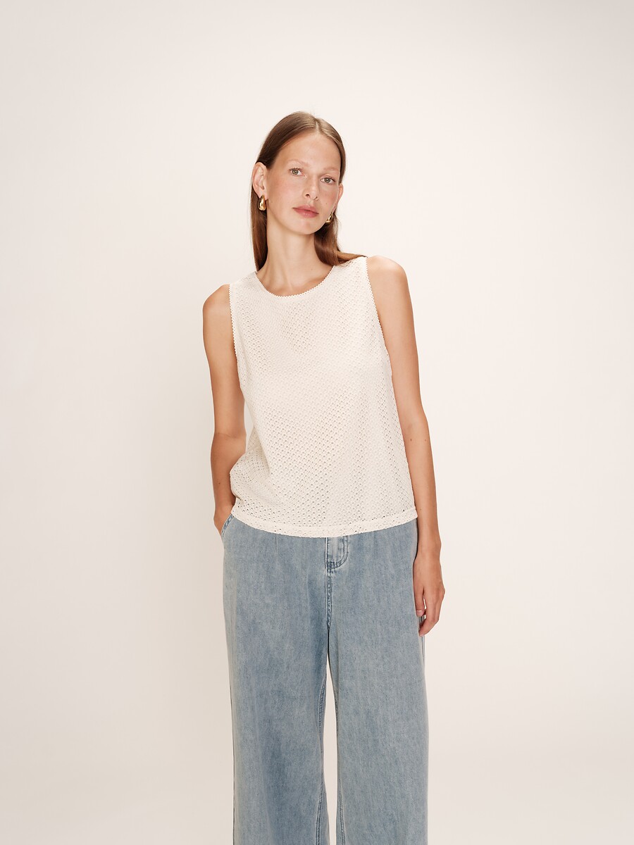 GRACE & MILA<br>Top de renda RITUAL